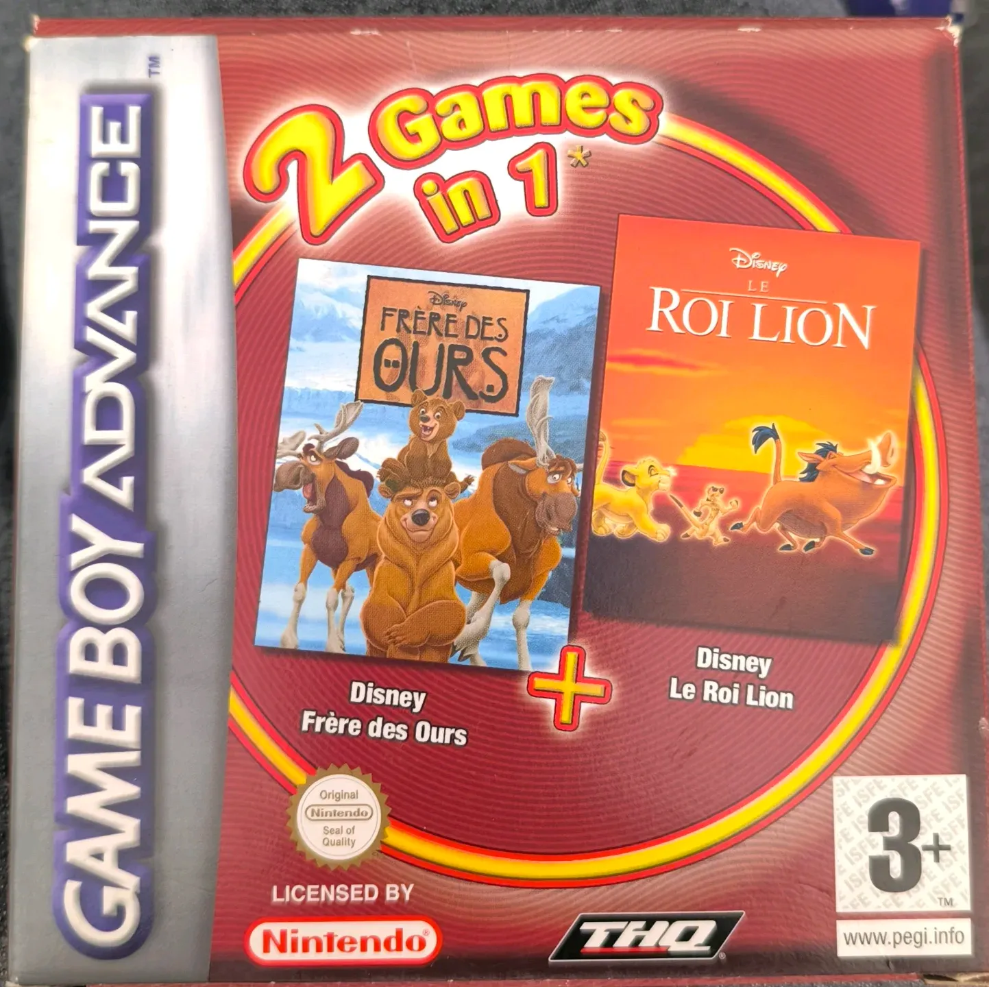 2 Games In 1: Frere Des Ours + Le Roi Lion