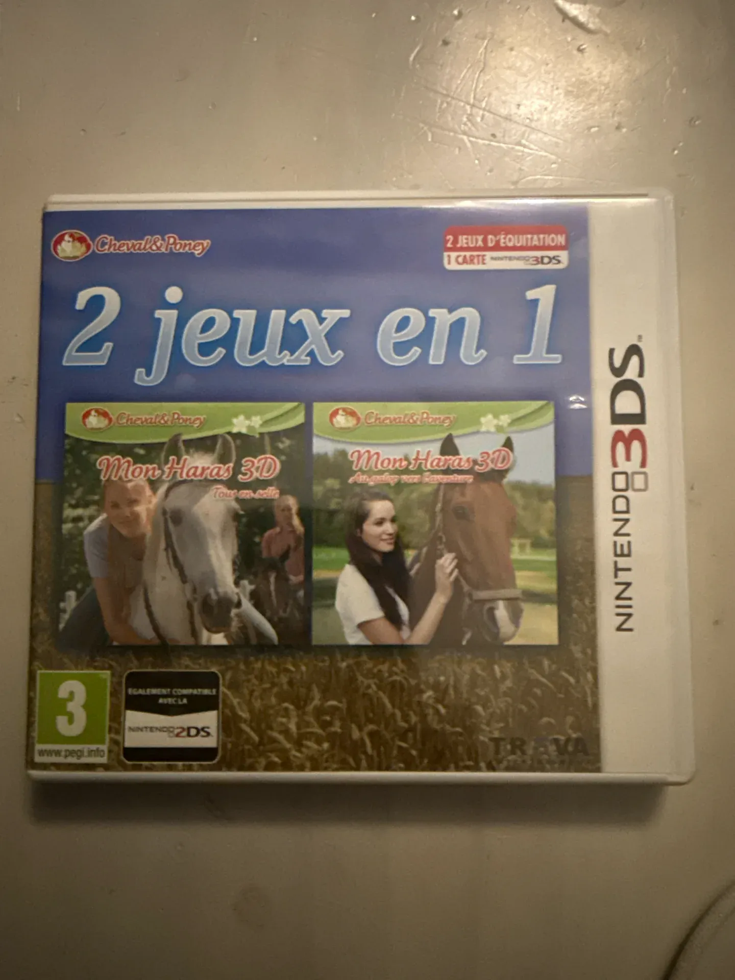 2 Jeux En 1 : Mon Haras 3d - Tous En Selle + Mon Haras 3d - Au Galop Vers L'aventure 3DS