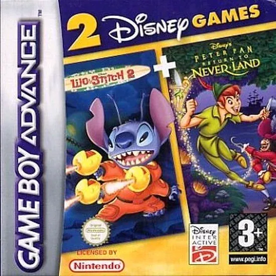 2 Disney Games: Lilo & Stitch 2 + Peter Pan - Return To Never Land