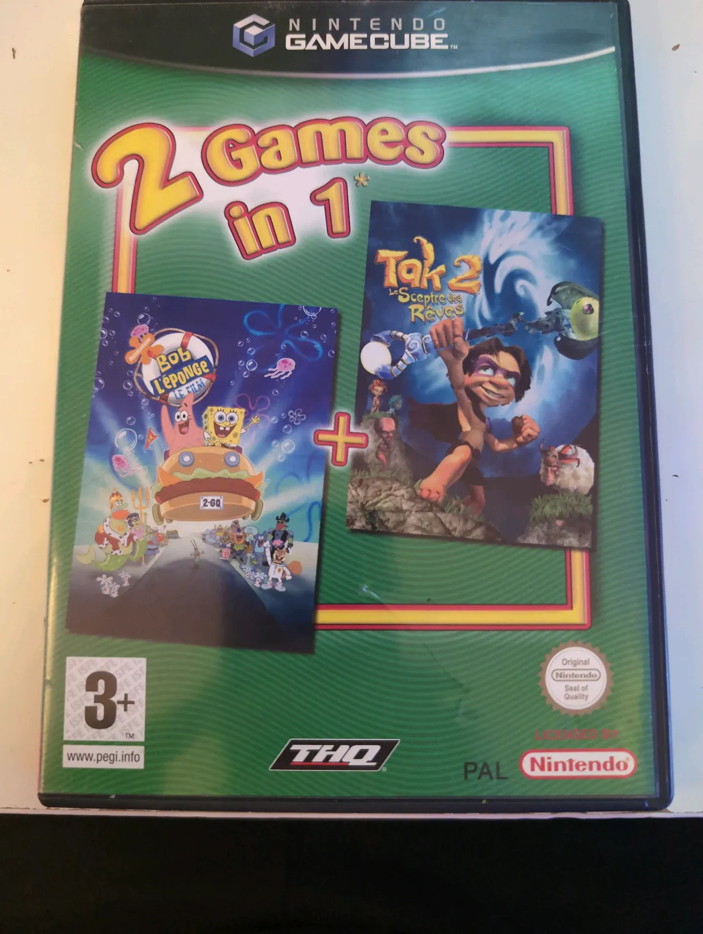 2 Games in 1 : Bob L'éponge Le Film + Tak 2: Le Sceptre des Rêves